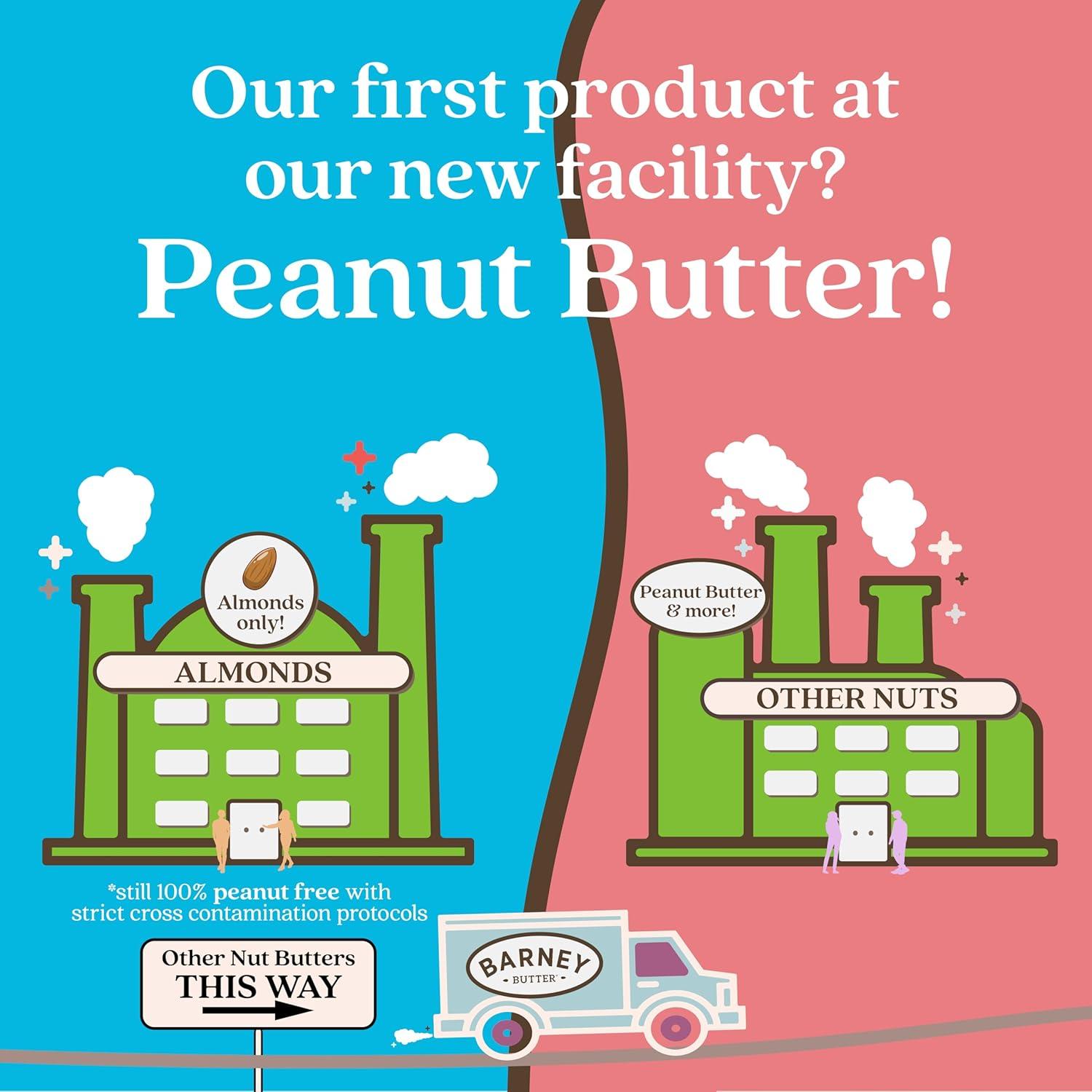 Barney Butter Peanut Butter Spread, Smooth, 16 oz (454 g)