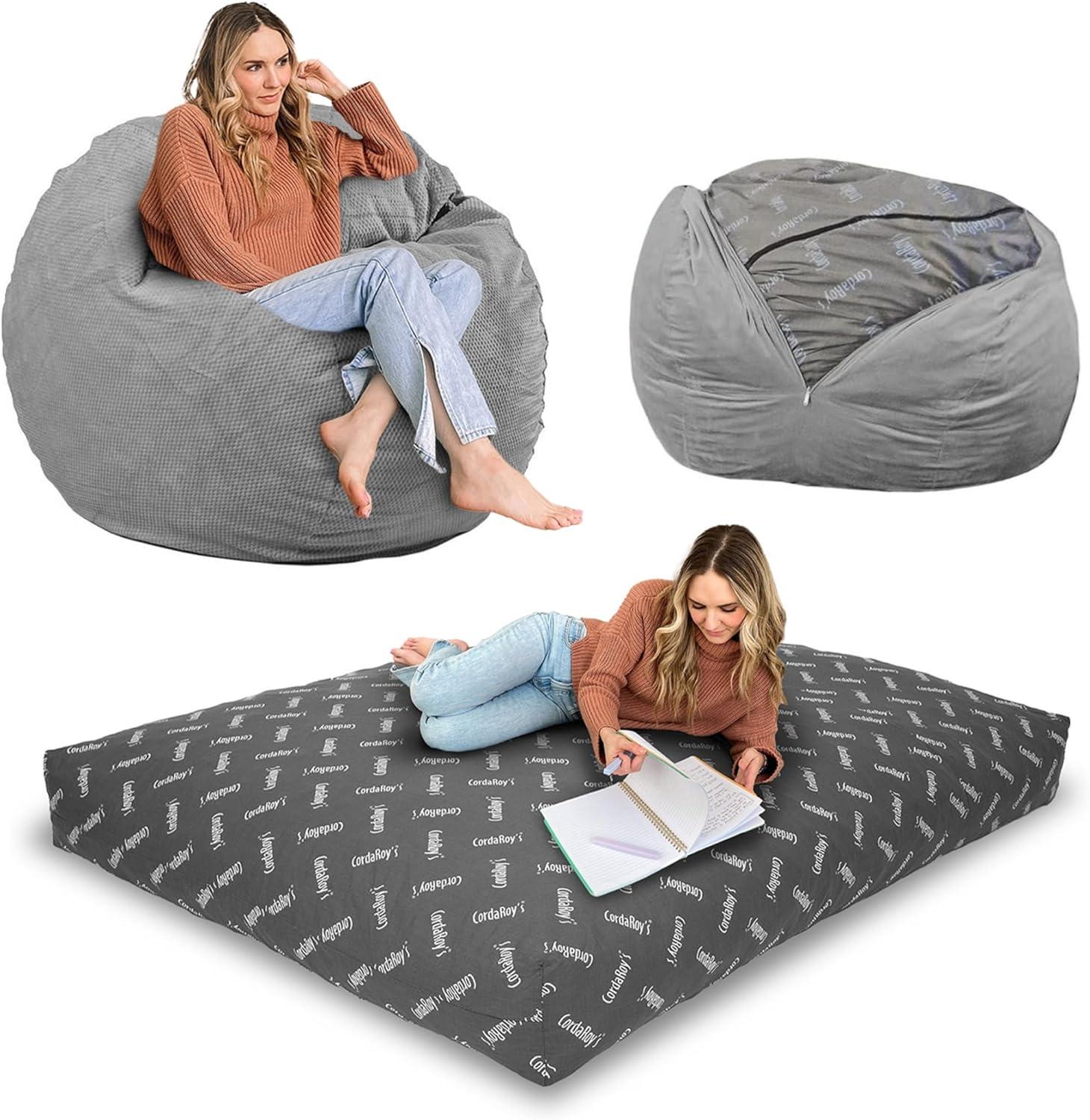 CordaRoy's CordaRoy's Chenille Convertible Bean Bag Chair