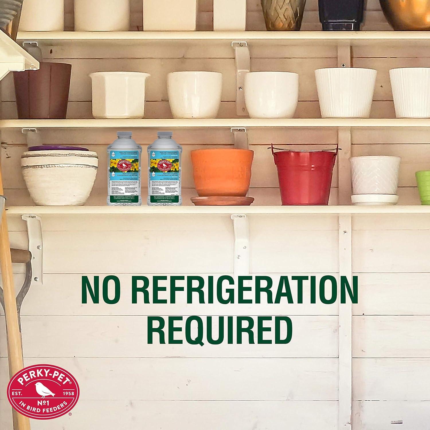 Perky-Pet Hummingbird Nectar Concentrate for Hummingbird Feeder - 32 oz - Makes 96 FL OZ of Food Nectar - 238CL