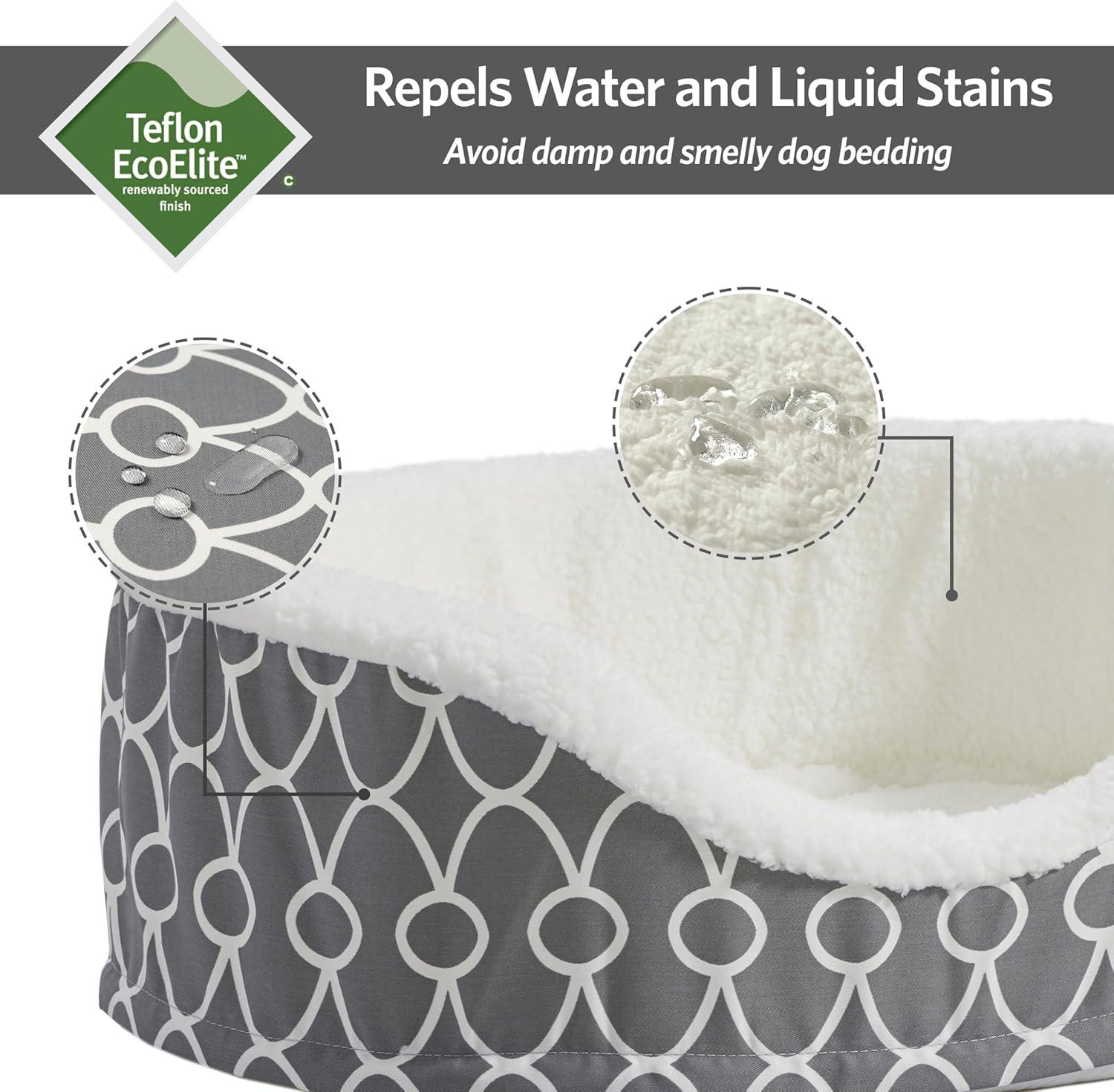 Midwest Homes For Pets Quiet Time Orthoperdic Egg-Crate Nesting Pet Bed w/ Polytetrafluoroethylene Fabric Protector