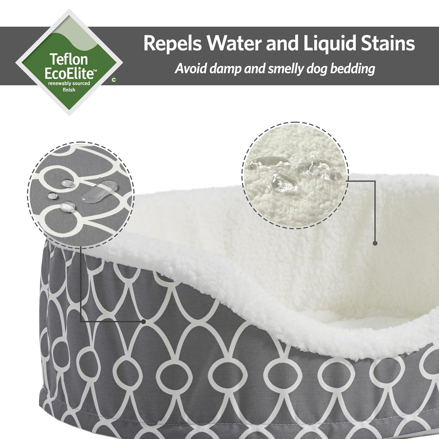 Midwest Homes For Pets Quiet Time Orthoperdic Egg-Crate Nesting Pet Bed w/ Polytetrafluoroethylene Fabric Protector