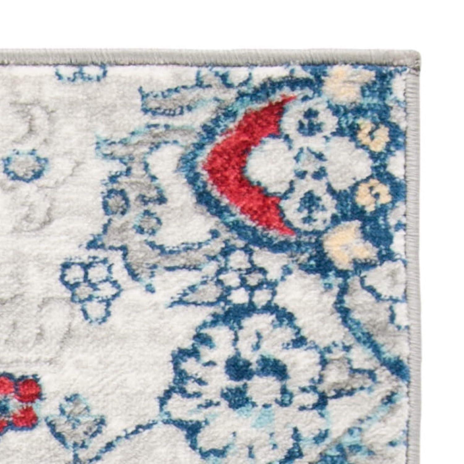 Brentwood BNT894 Power Loomed Area Rug - Navy/Grey - 8'9"x11'9" - Safavieh.