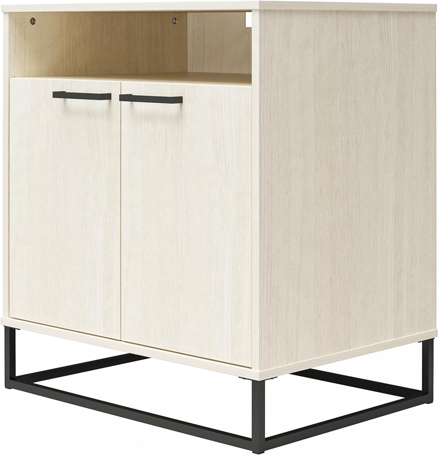 Novogratz Kelly 2 Door Accent Cabinet Ivory Oak