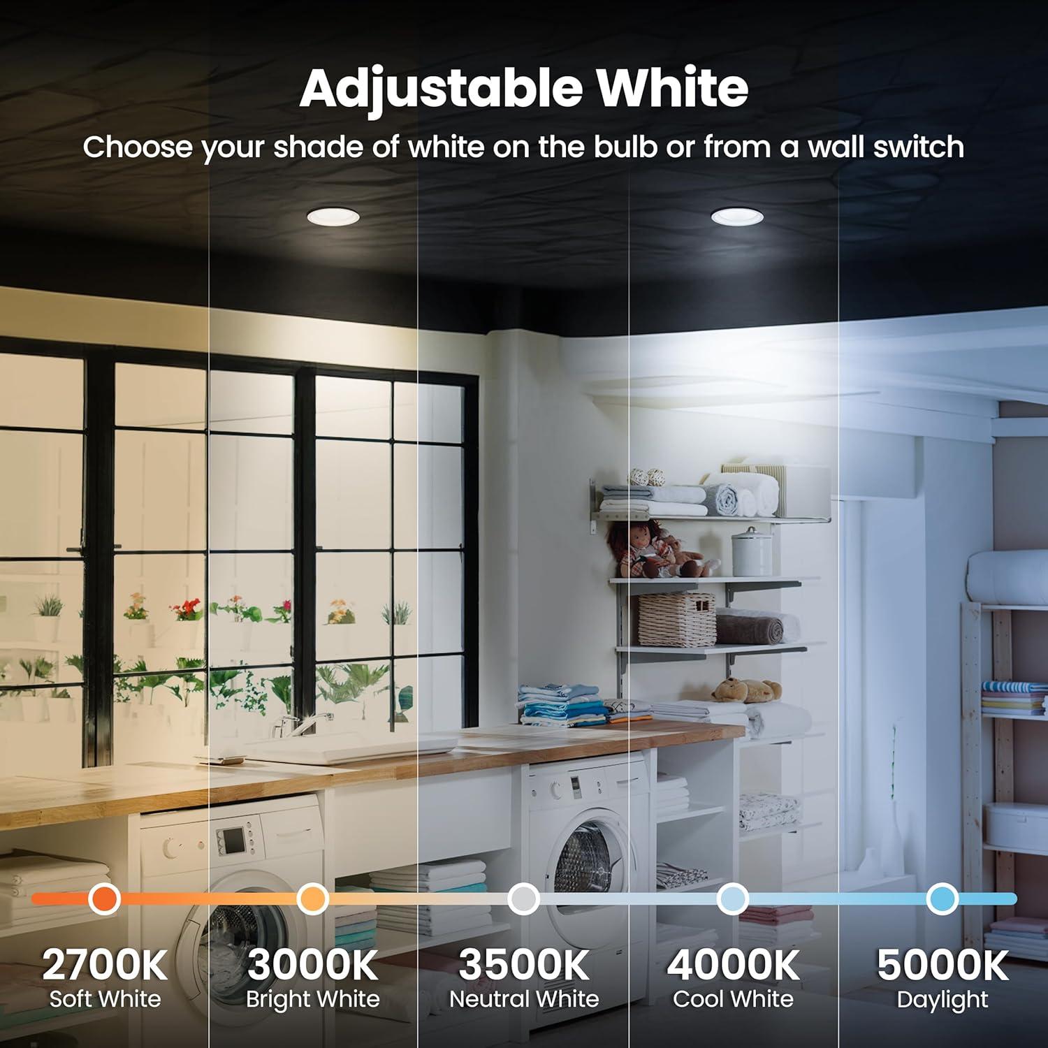 Feit 3019406 0.83 in. 75W LED Recessed Downlight, White