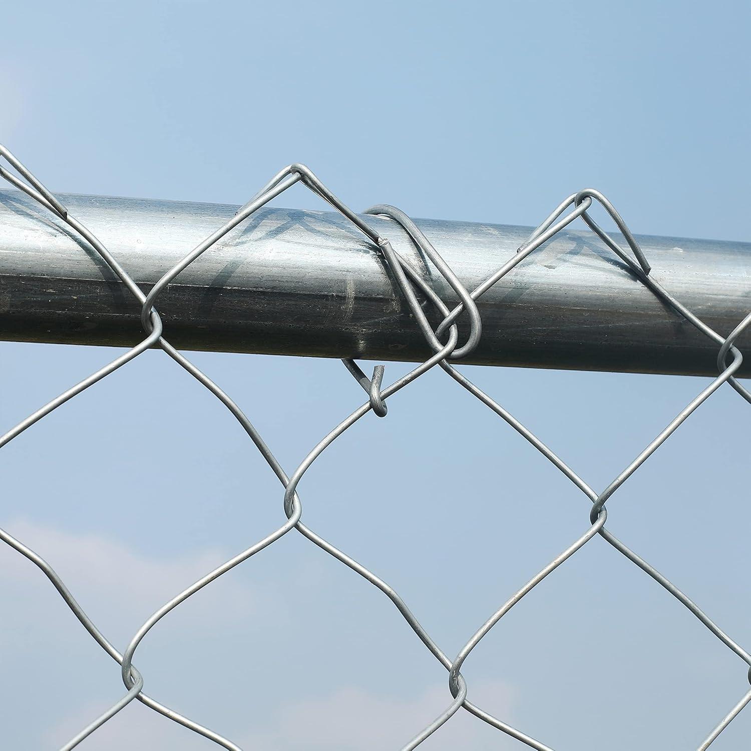 ALEKO Galvanized Steel Chain Link Fence - Complete Kit