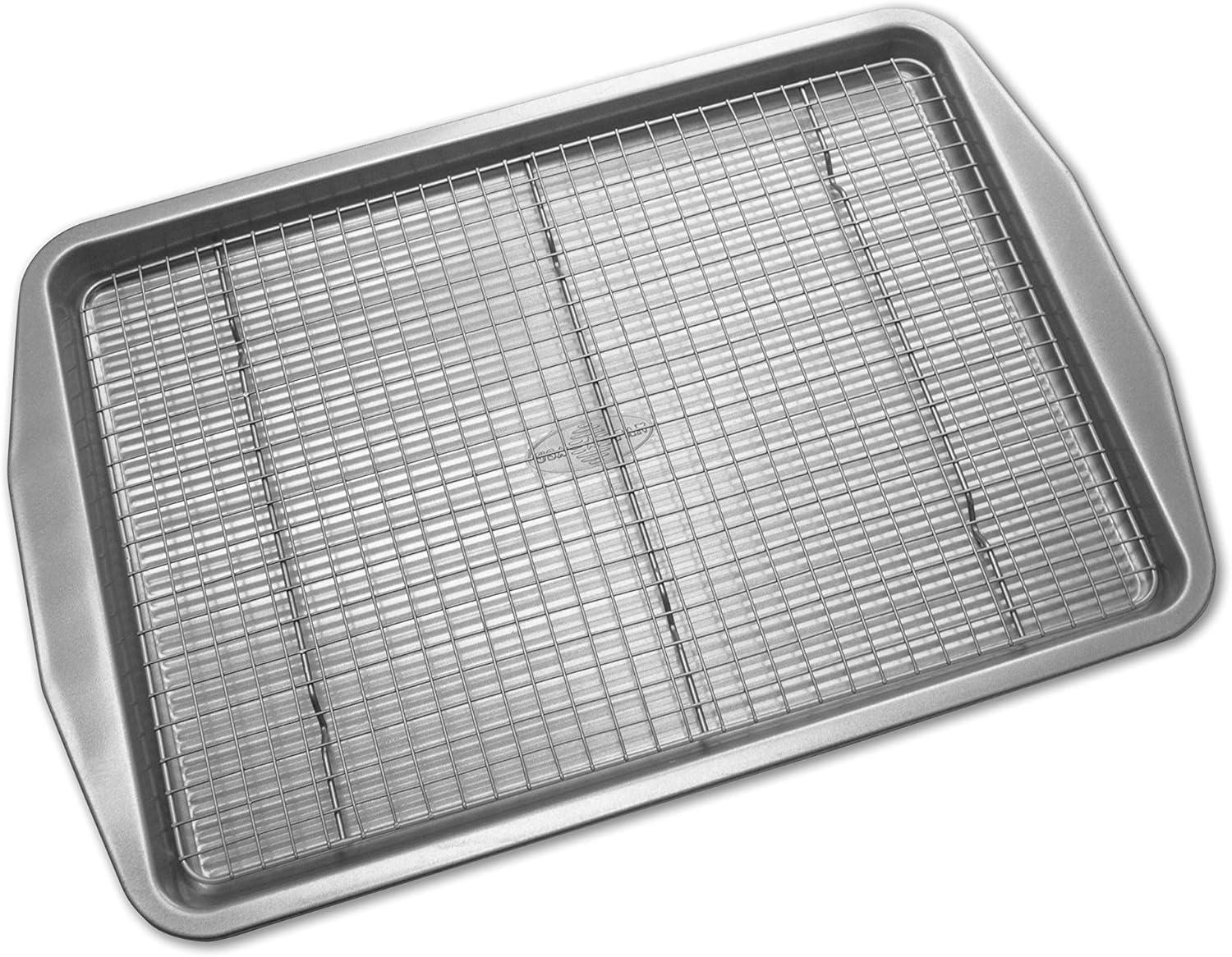 Aluminum Non-Stick Half Sheet Pan with Cooling Rack