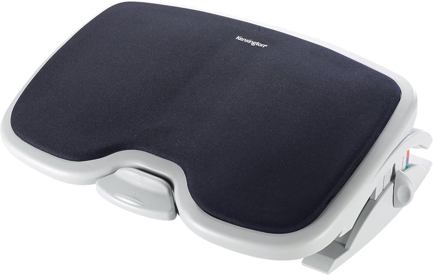 Adjustable Black and Gray Memory Foam Footrest