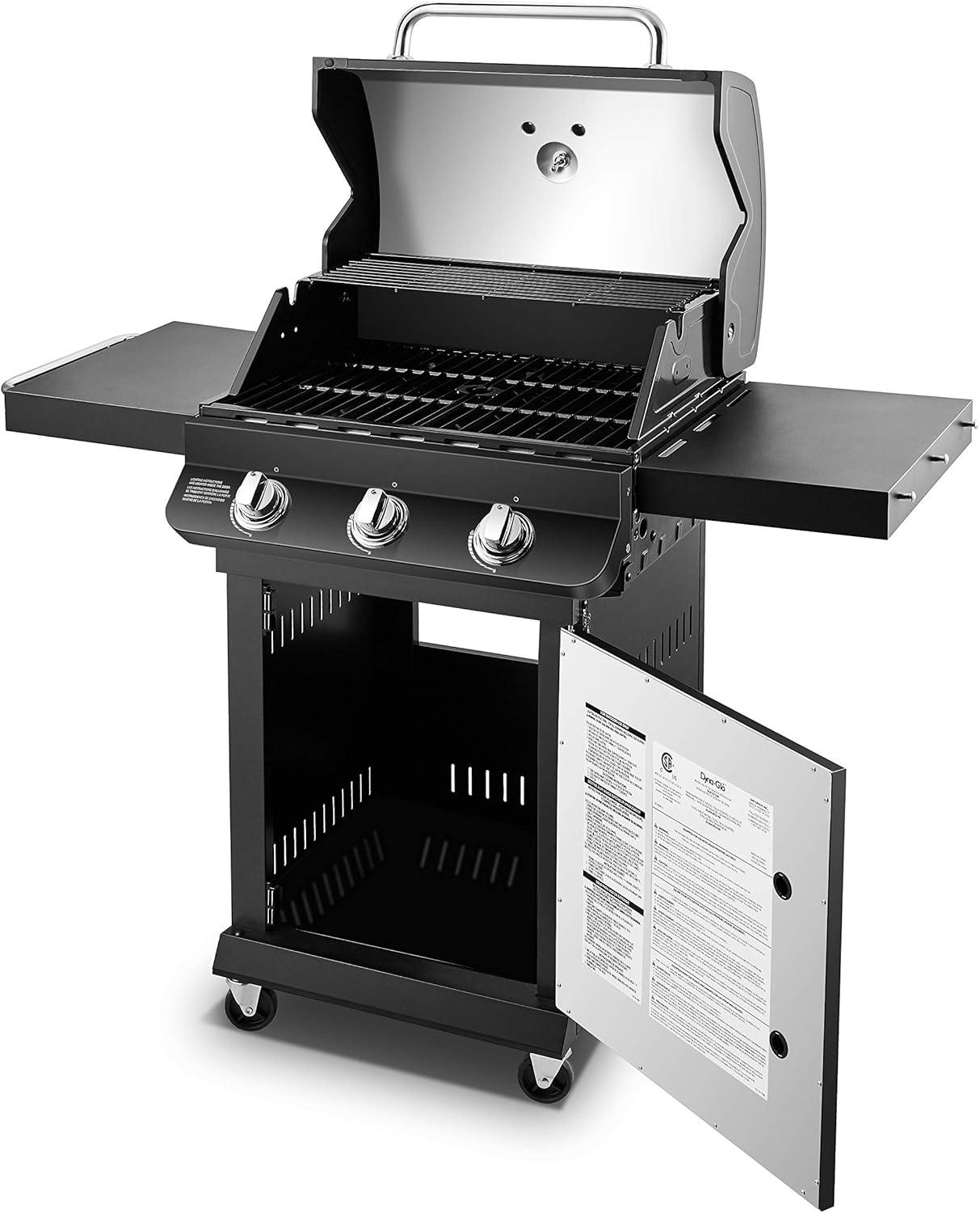 Dyna-Glo 3 - Burner Free Standing 36000 BTU Gas Grill with Cabinet