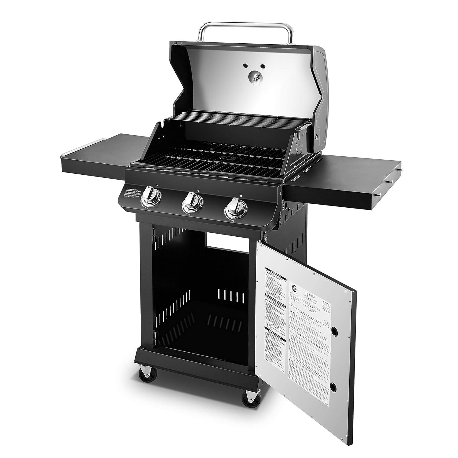 Dyna-Glo 3 - Burner Free Standing 36000 BTU Gas Grill with Cabinet