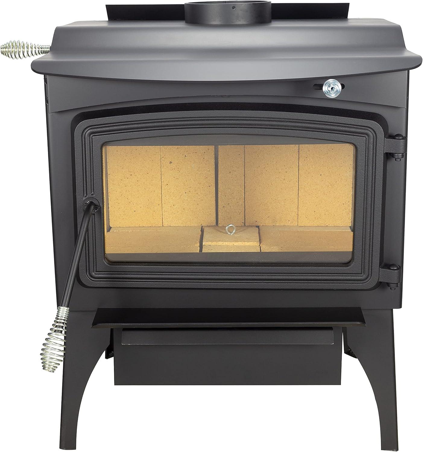 Pleasant Hearth 1,800 Sq. Ft. Medium Freestanding Wood Burning Stove with Legs