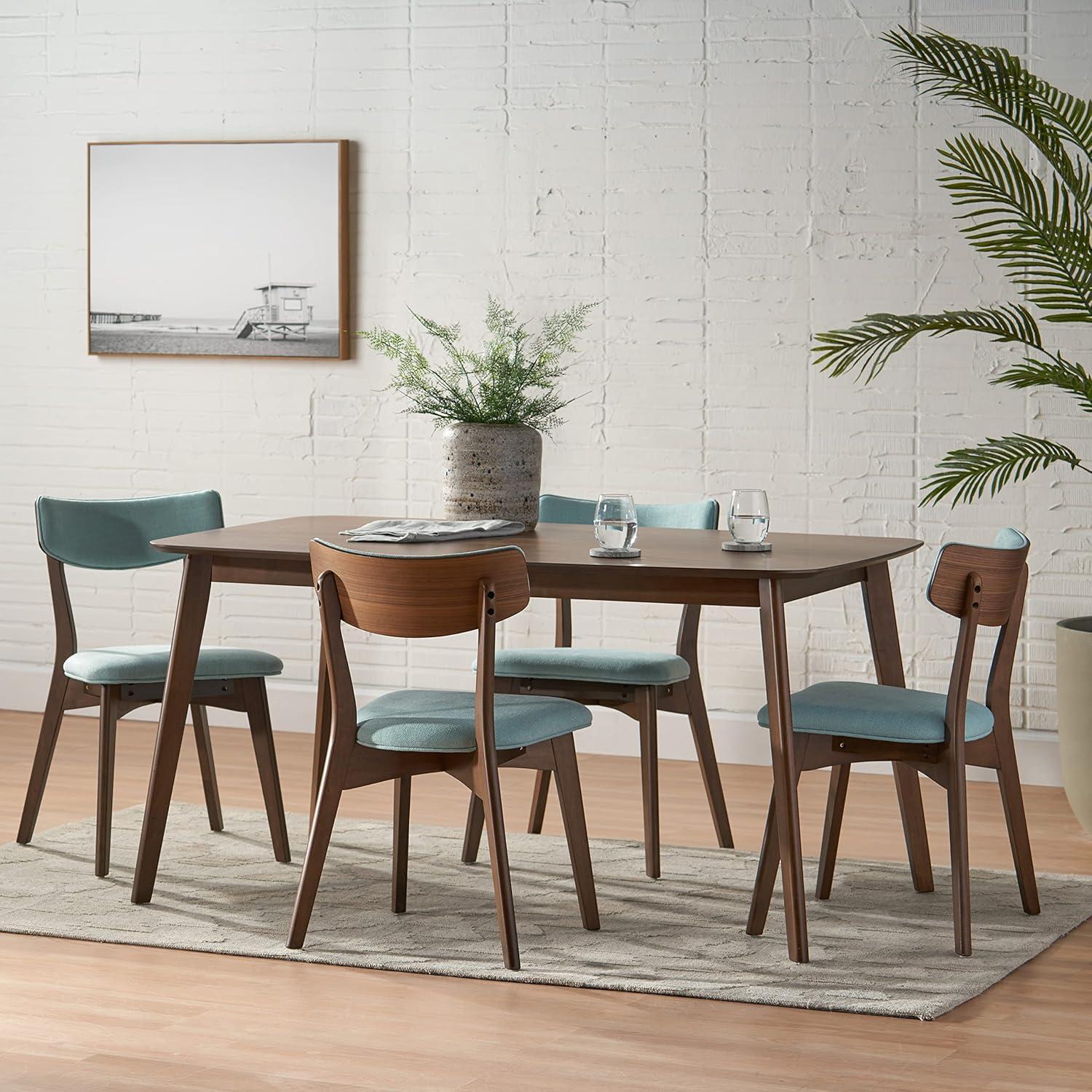 5pc Megann Mid Century Wood Dining Set - Christopher Knight Home