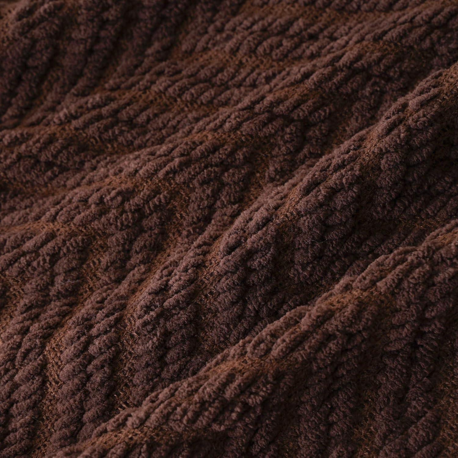 Battilo Home Throw Blanket for Couch, Super Soft Cozy Warm Throws for Twin Bed, Knit Woven Chenille Blanket Versatile for Sofa Bedroom Home Decor