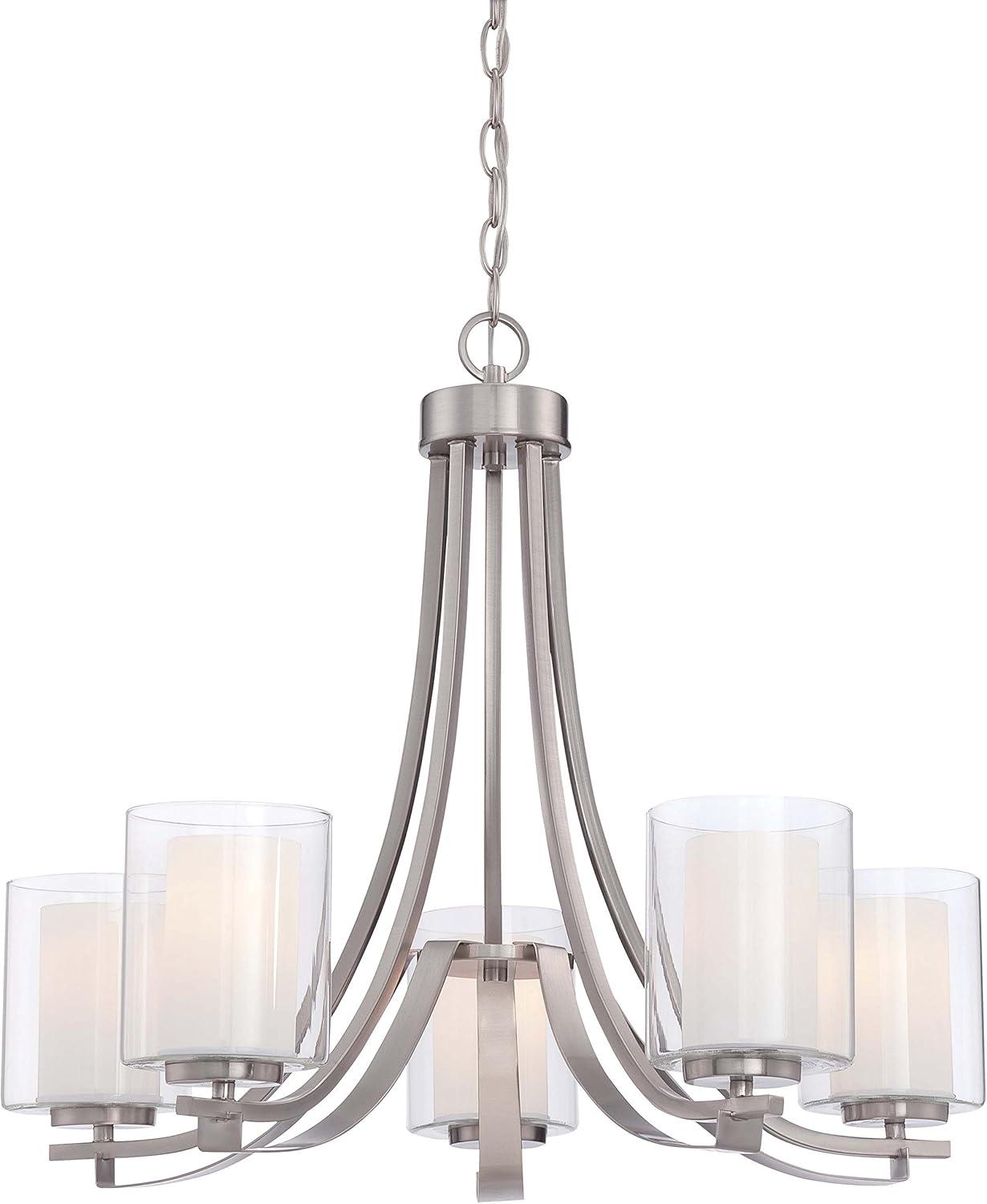 Minka Lavery 4105-84 Parsons Studio 5 Light Chandelier in Brushed Nickel