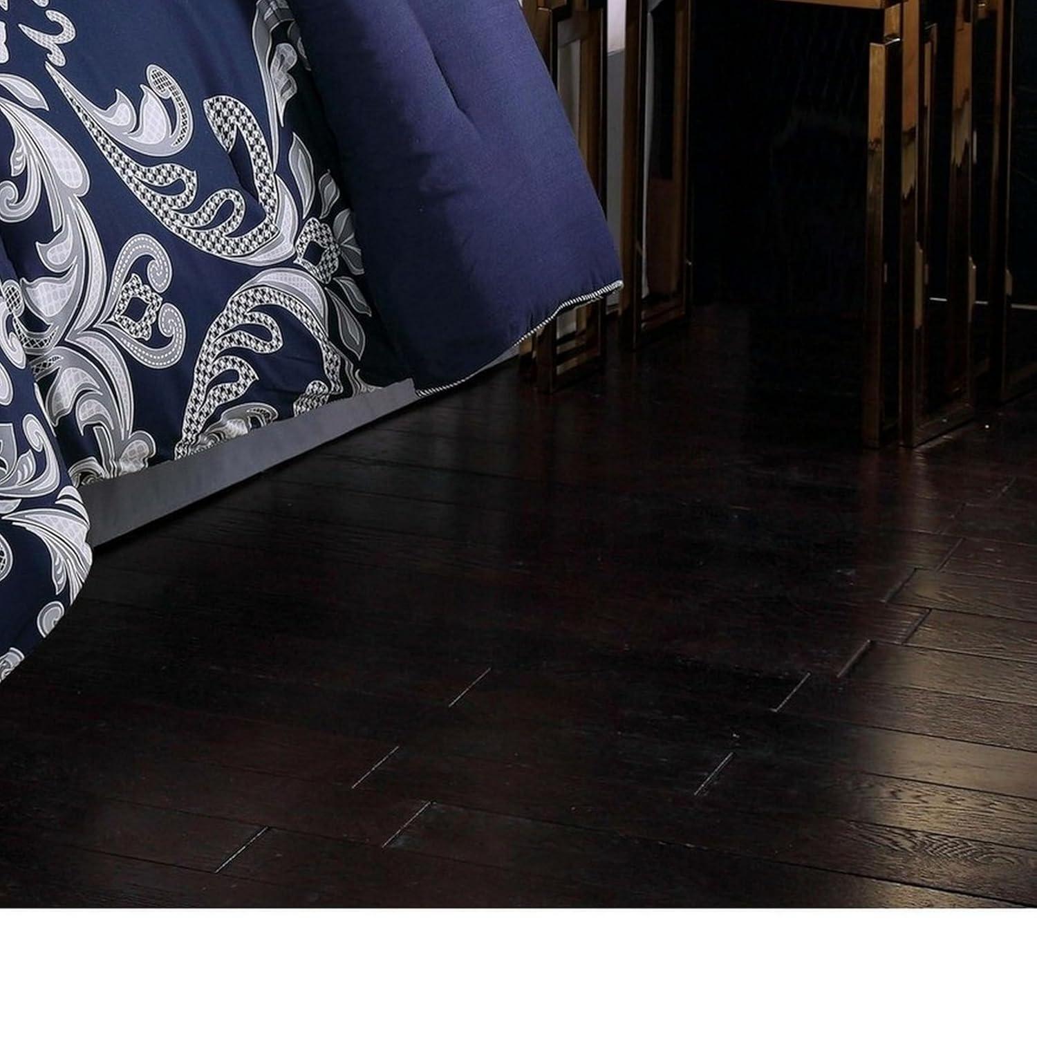 Cottage Classics Dolce Navy & Silver Scroll 10-Piece Comforter Set by Style 212