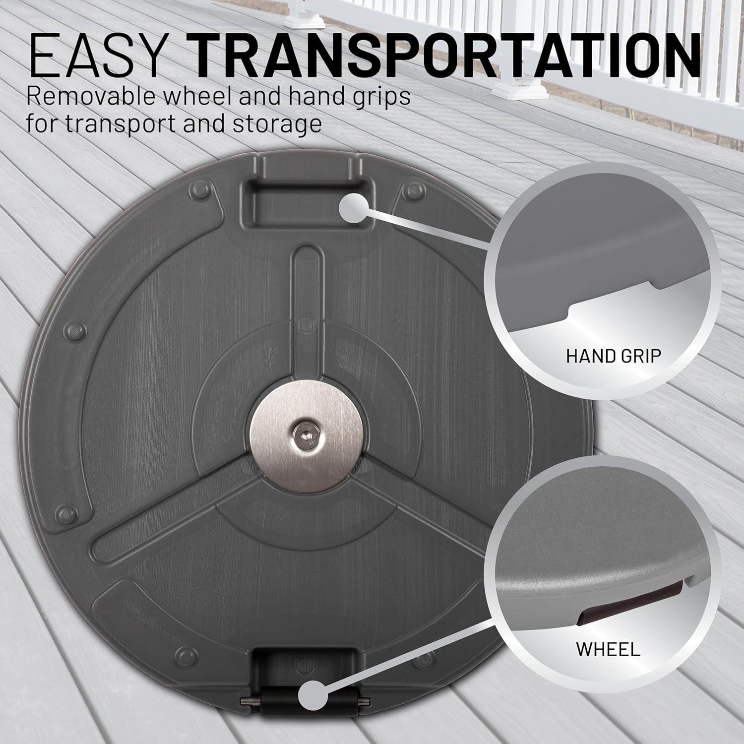 US Weight Fillable Free Standing Umbrella Base