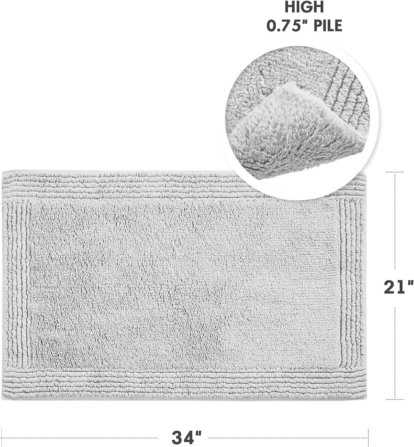 Splendor 100% Cotton Tufted 3000 GSM Reversible Bath Rug