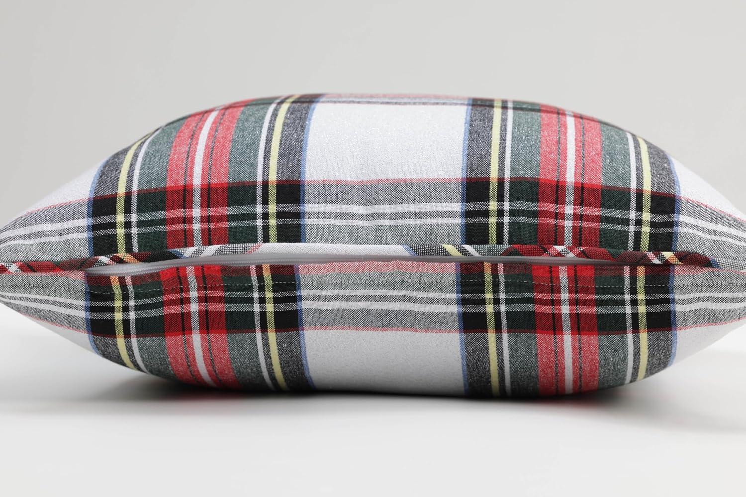 Pillow Perfect Plaid Reversible Throw Pillow