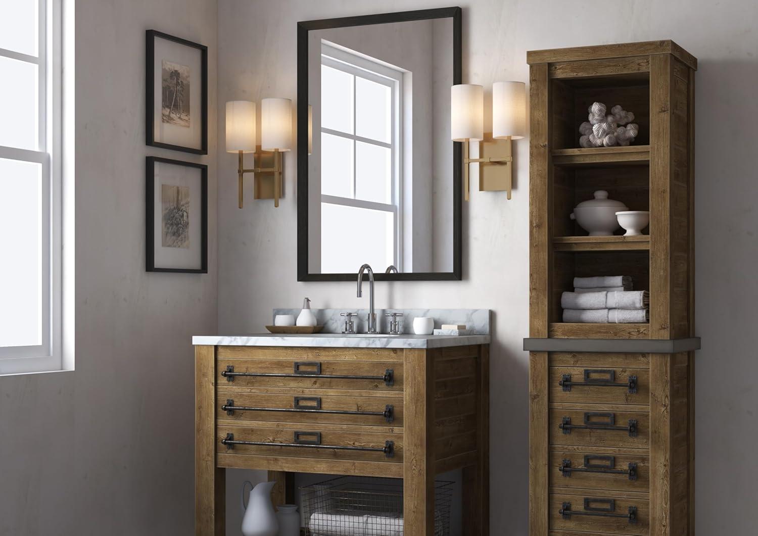 Two Light Wall Sconce-Aged Brass Finish Crystorama Lighting Ver-242-Ag