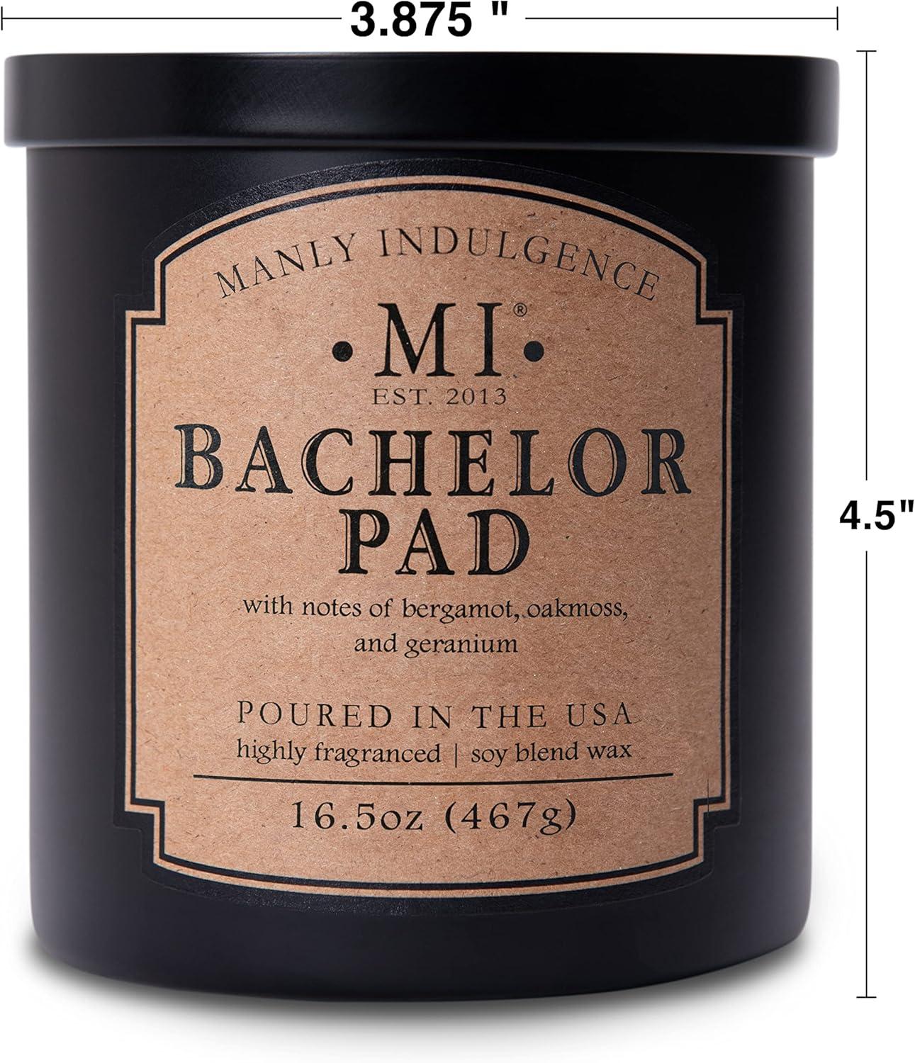 2-Wick 16.5oz Jar Candle Classic Plus Bachelor Pad - Manly Indulgence