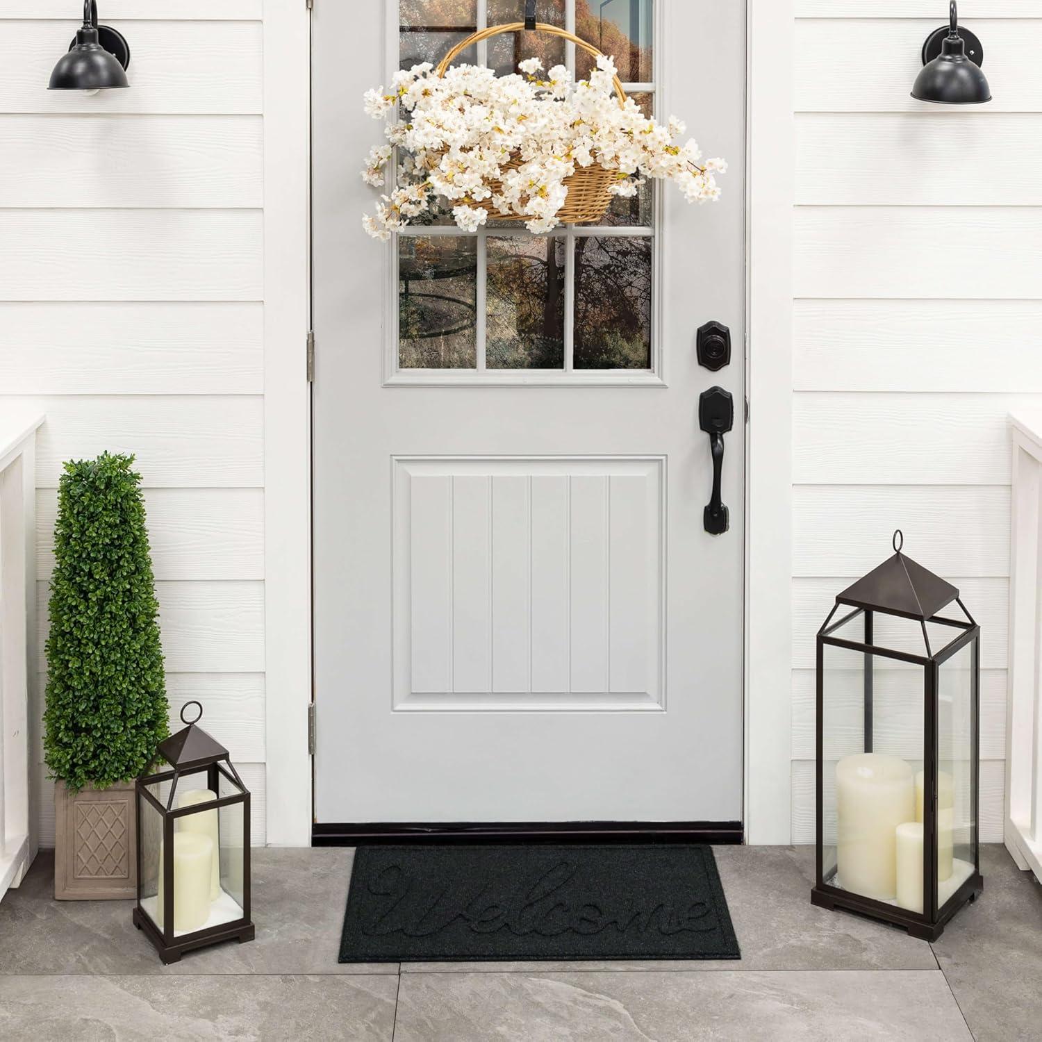 Mohawk 2'x3' 'Home' Ornamental Entry Mat Cozy Jacobean Red/Gray: Indoor Traditional Floral Door Mat, Recycled Rubber