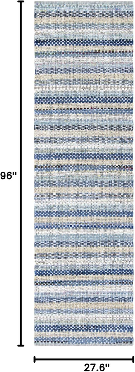 Montauk MTK975 Hand Woven Runner Rug - Aqua/Multi - 2'3"x8' - Safavieh.