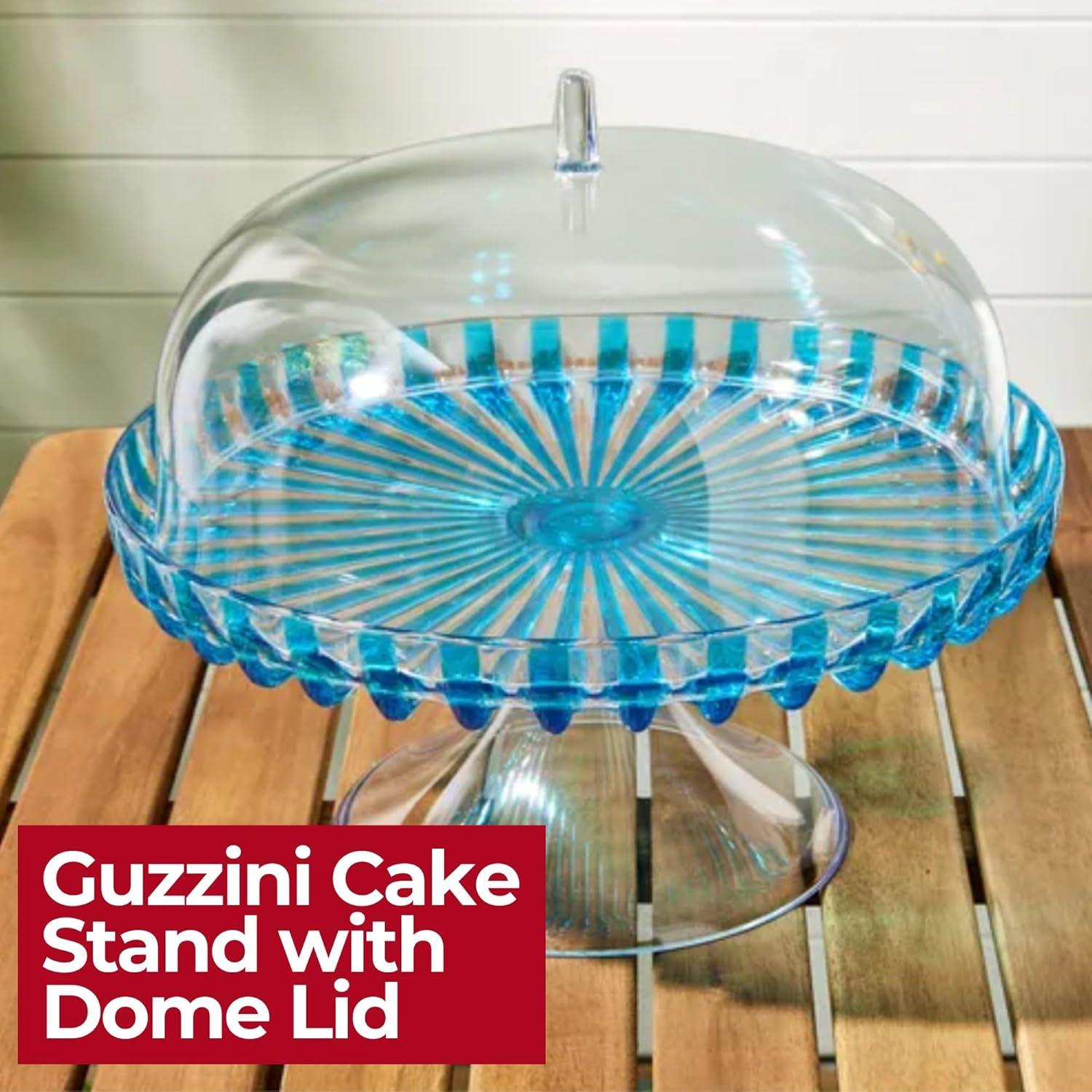Guzzini Dolcevita Cake Serving Stand - Turquoise, Turquoise