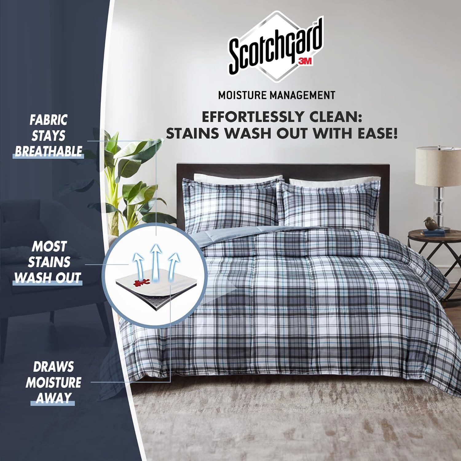 Madison Park Essentials Parkston 3M Scotchgard Down Alternative All Season Comforter Set