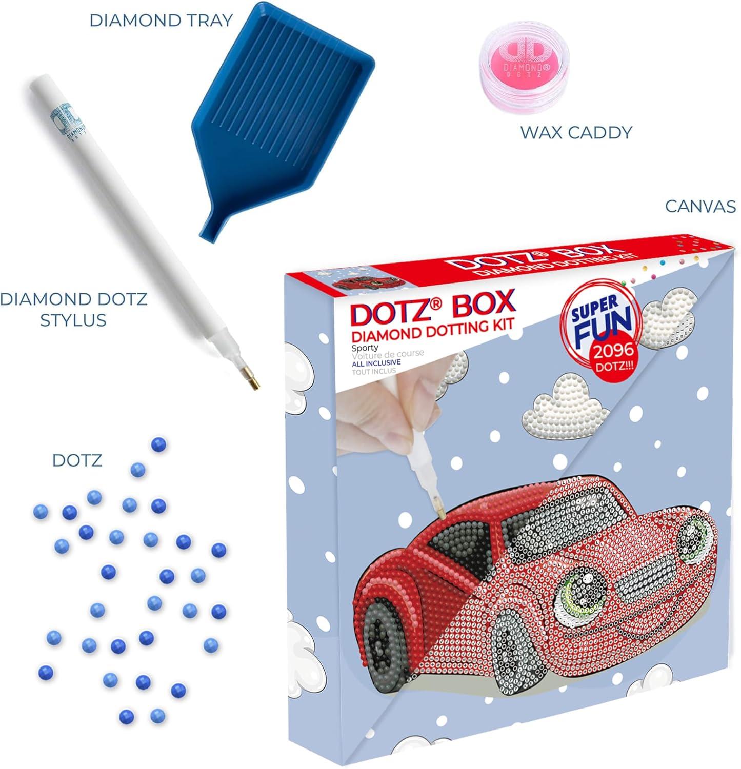 Sporty Red Car Diamond Painting Kit with 2096 Dotz