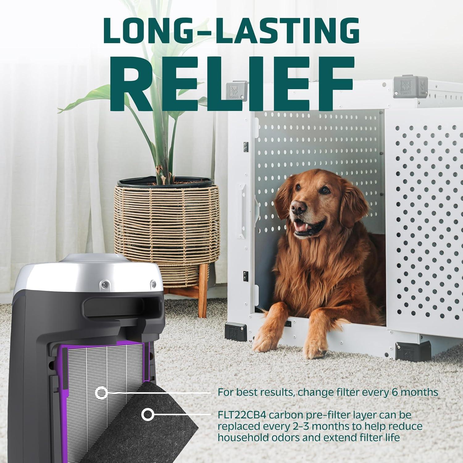 GermGuardian Air Purifier Replacement Filter B, FLT4825, HEPA Pure, AC4820, AC4825