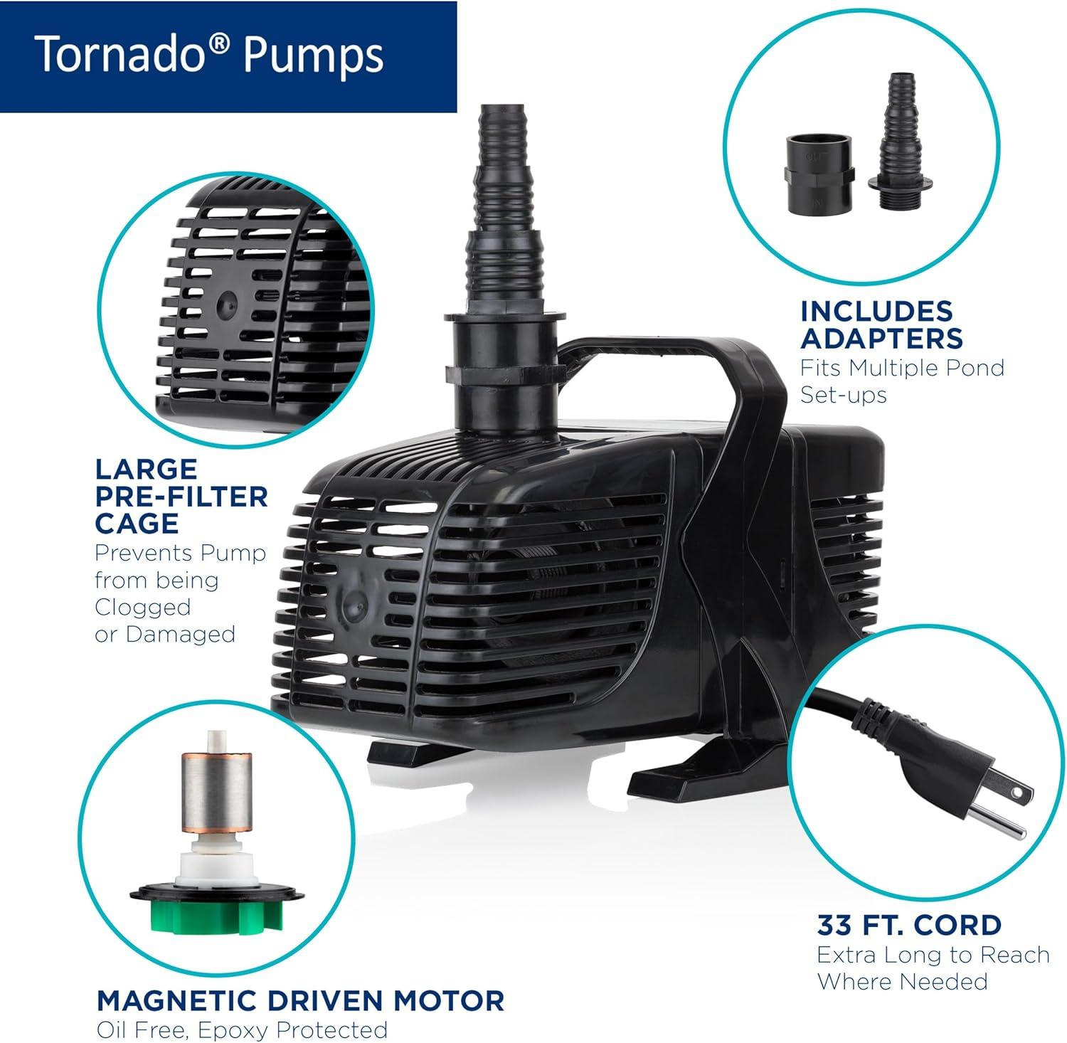 Alpine Corporation Tornado Pump 2100Gph / 33 Ft. Cord