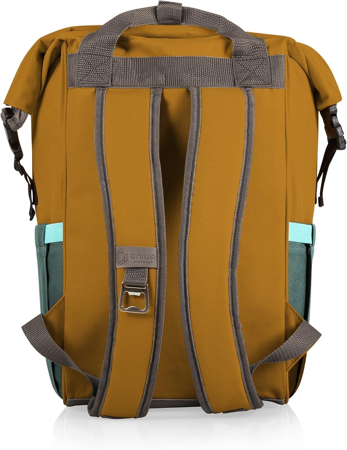 Picnic Time On The Go Roll-Top Backpack Cooler - Hiking Backpack Cooler