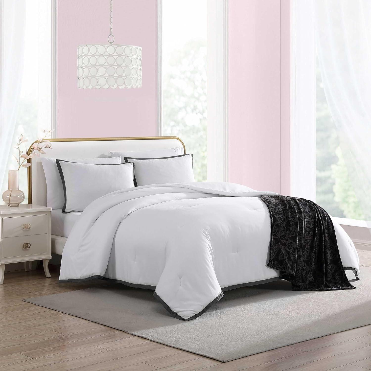 Betsey Johnson Betsey Johnson Signature Solid Reversible Comforter Set