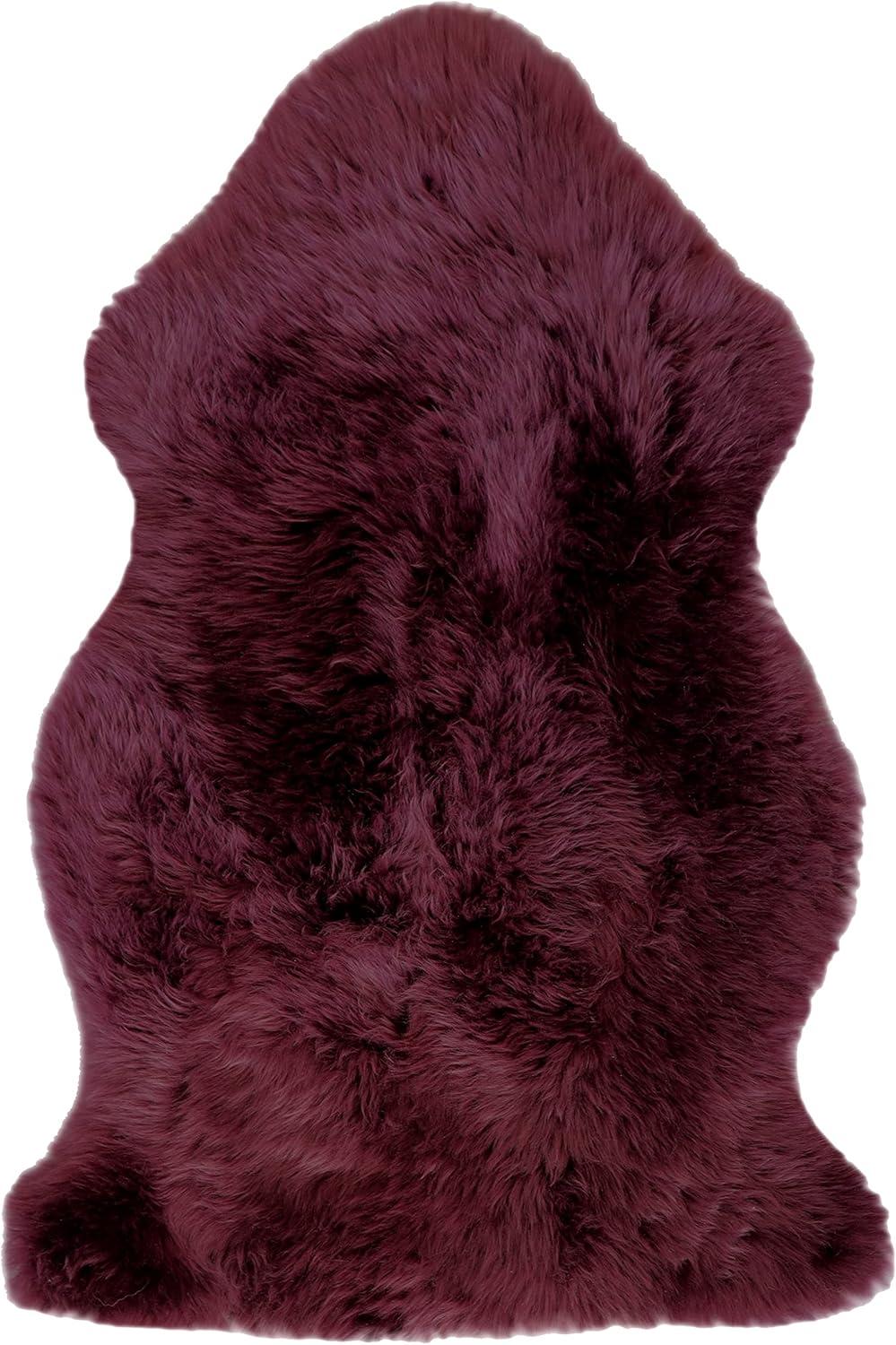 Natural Milan Sheepskin Single Rug | Logan berry | 2'x3'