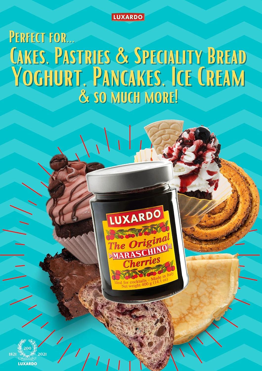 Luxardo Original Maraschino Cherries in Rich Marasca Syrup