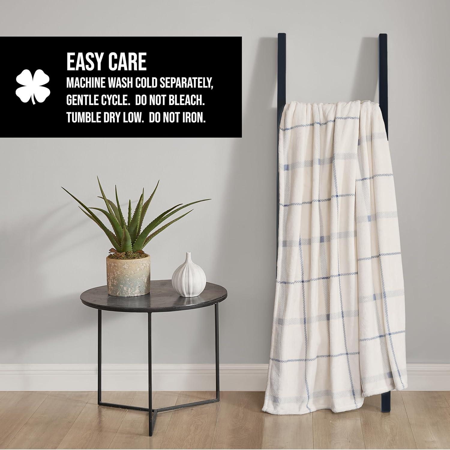 Lucky Brand Lucky Brand Palmdale Reversible Plush & Cozy Thow Blankets - 50" x 70"