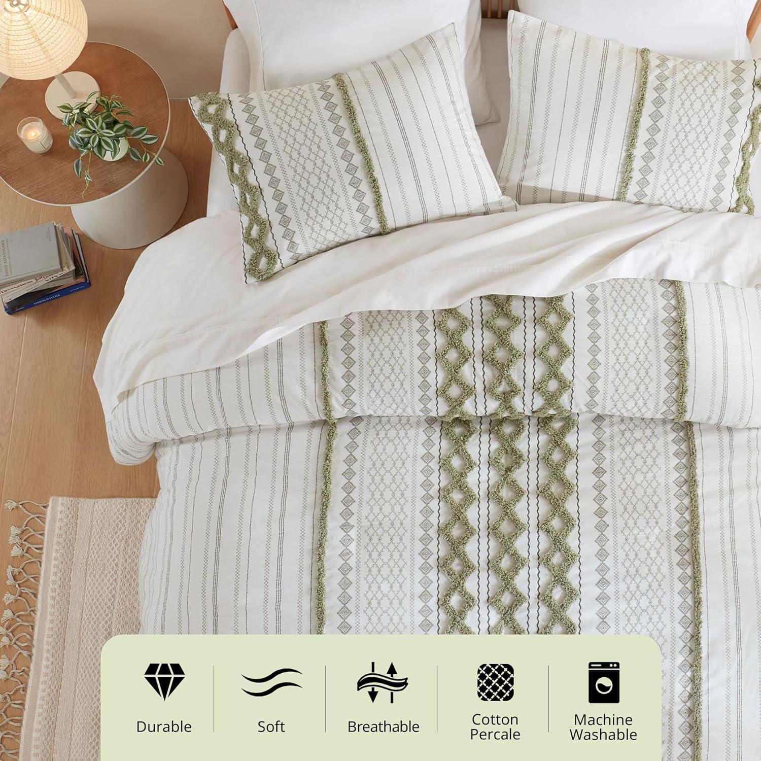 INK+IVY Imani Cotton Printed Duvet Cover Set