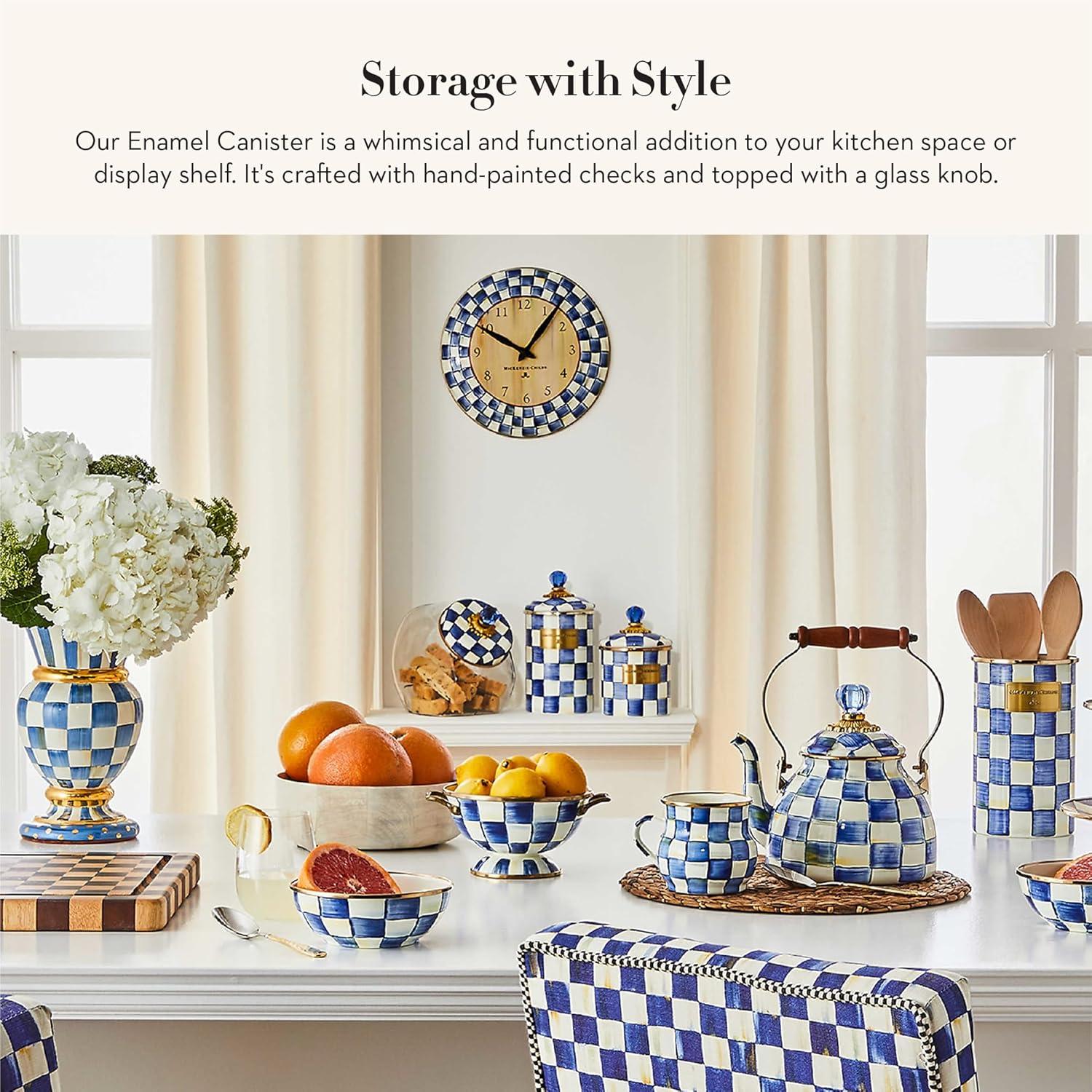 MacKenzie-Childs Royal Check® Canister