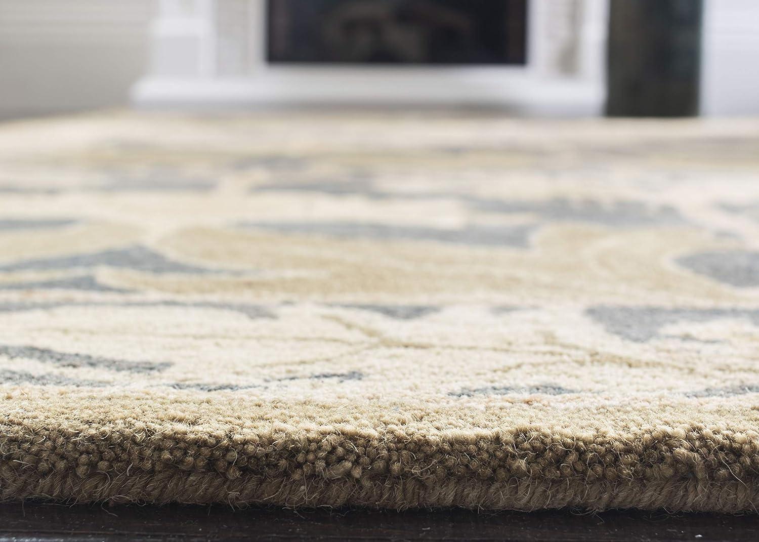 Anatolia AN541 Hand Tufted Indoor Area Rug - Navy/Sage - 9'6"x13'6" - Safavieh
