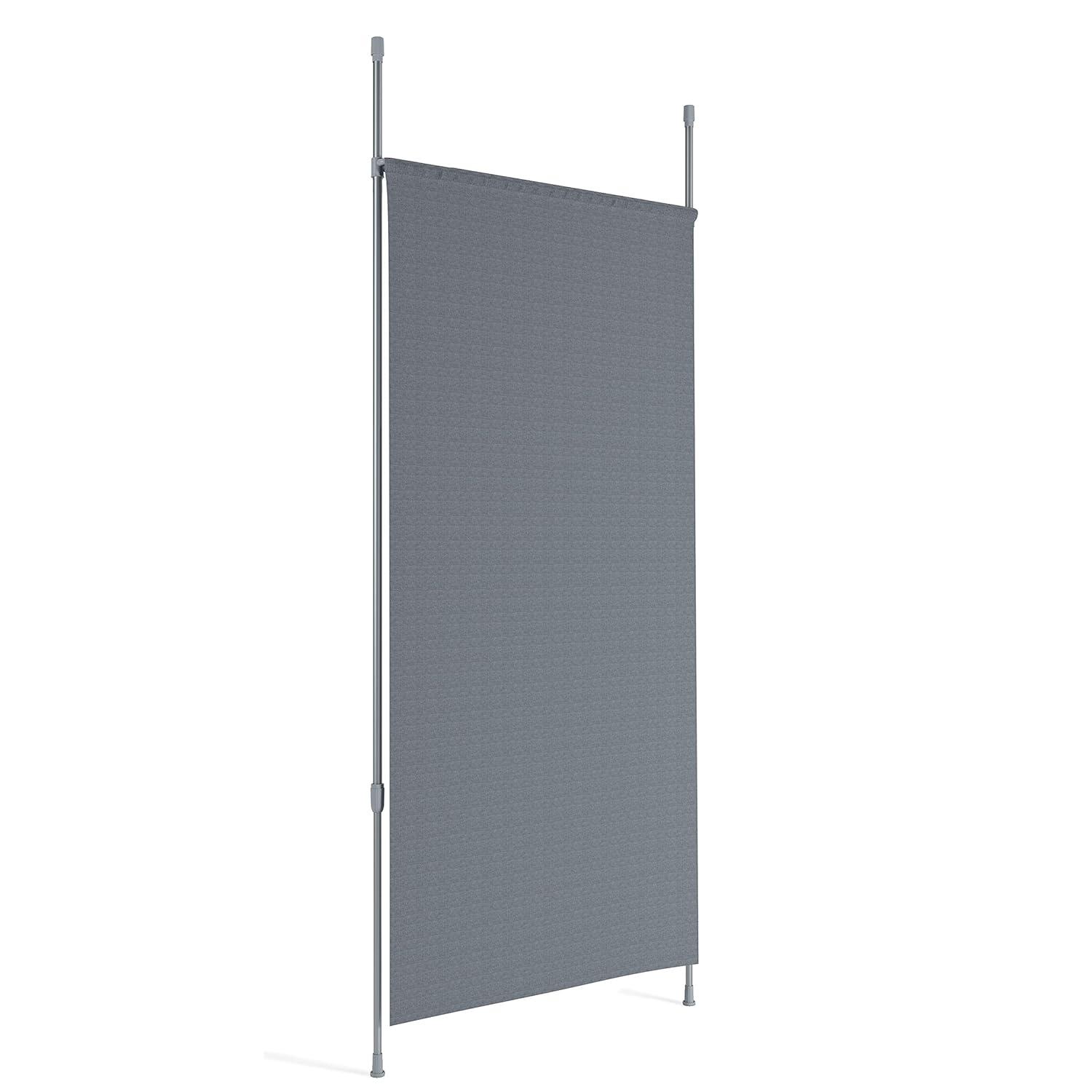 36"-66" Umbra Anywhere Curtain Rod Nickel Finish: Adjustable Tension Rod, Metal, Smooth Surface, Silver