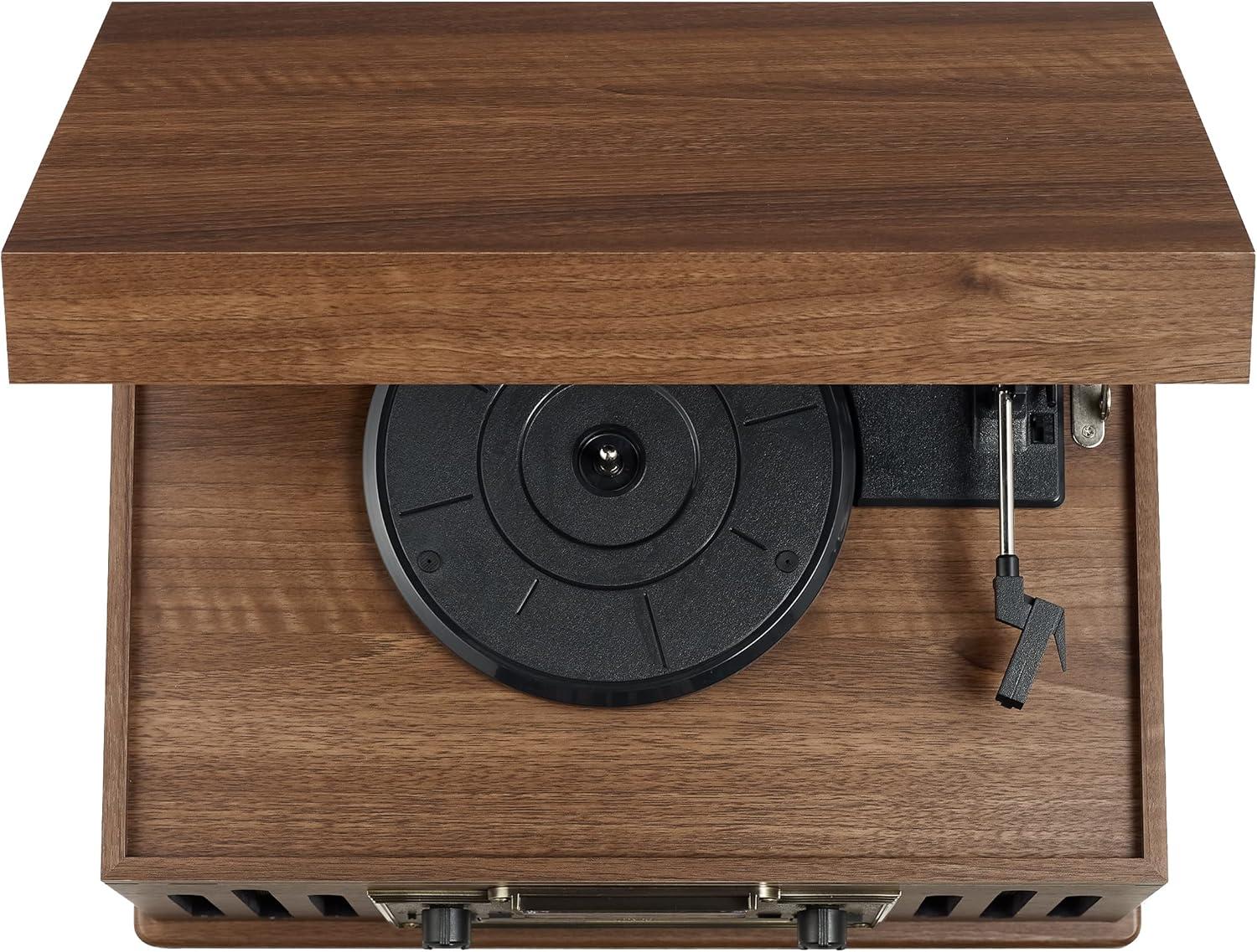 3 - Speed Turntable Decorative Record Player with Bluetooth