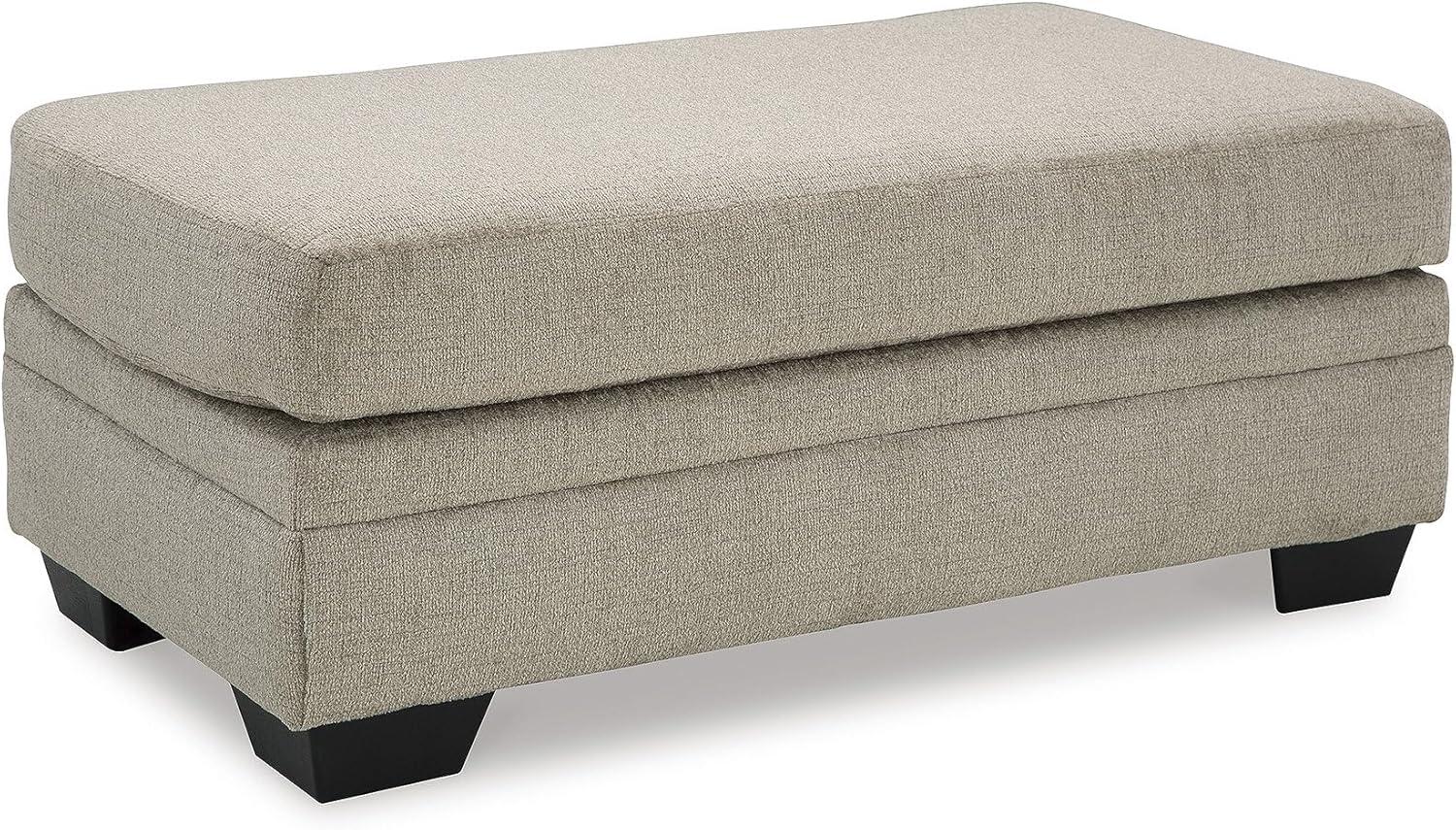 Signature Design by Ashley Stonemeade Upholstered Ottoman, Taupe Brown