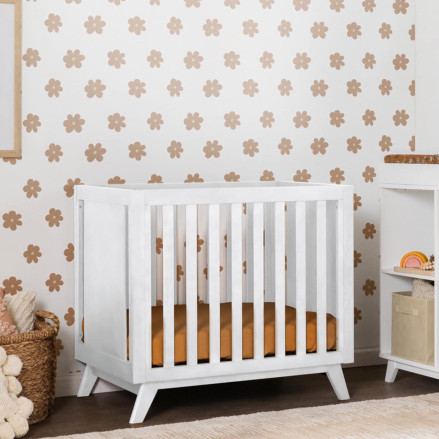 Otto 3-in-1 Convertible Mini Crib with 4" Mattress