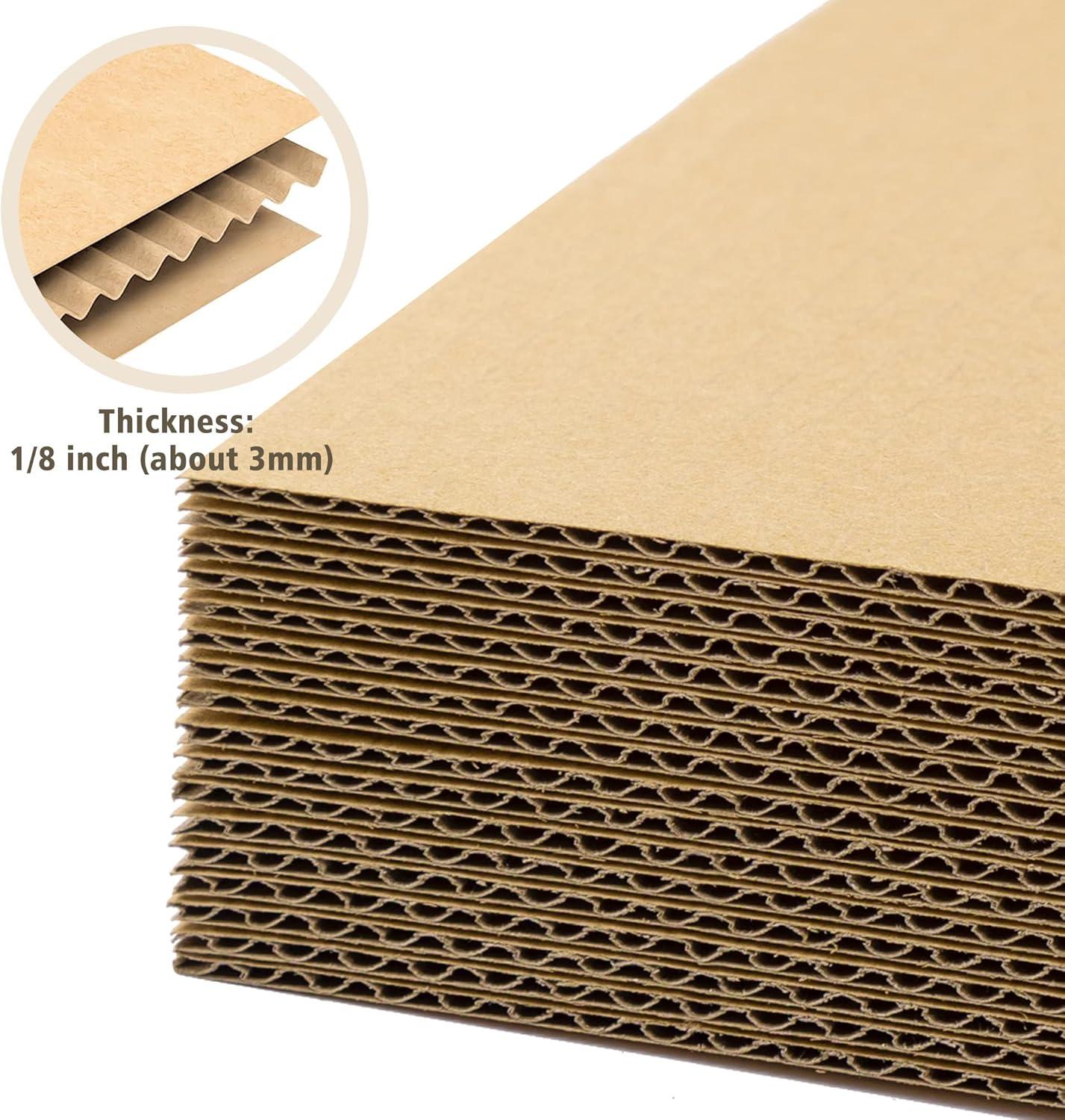 supplyhut 50 5x7 Cardboard Corrugated Pads Inserts Filler Sheet 5 x 7