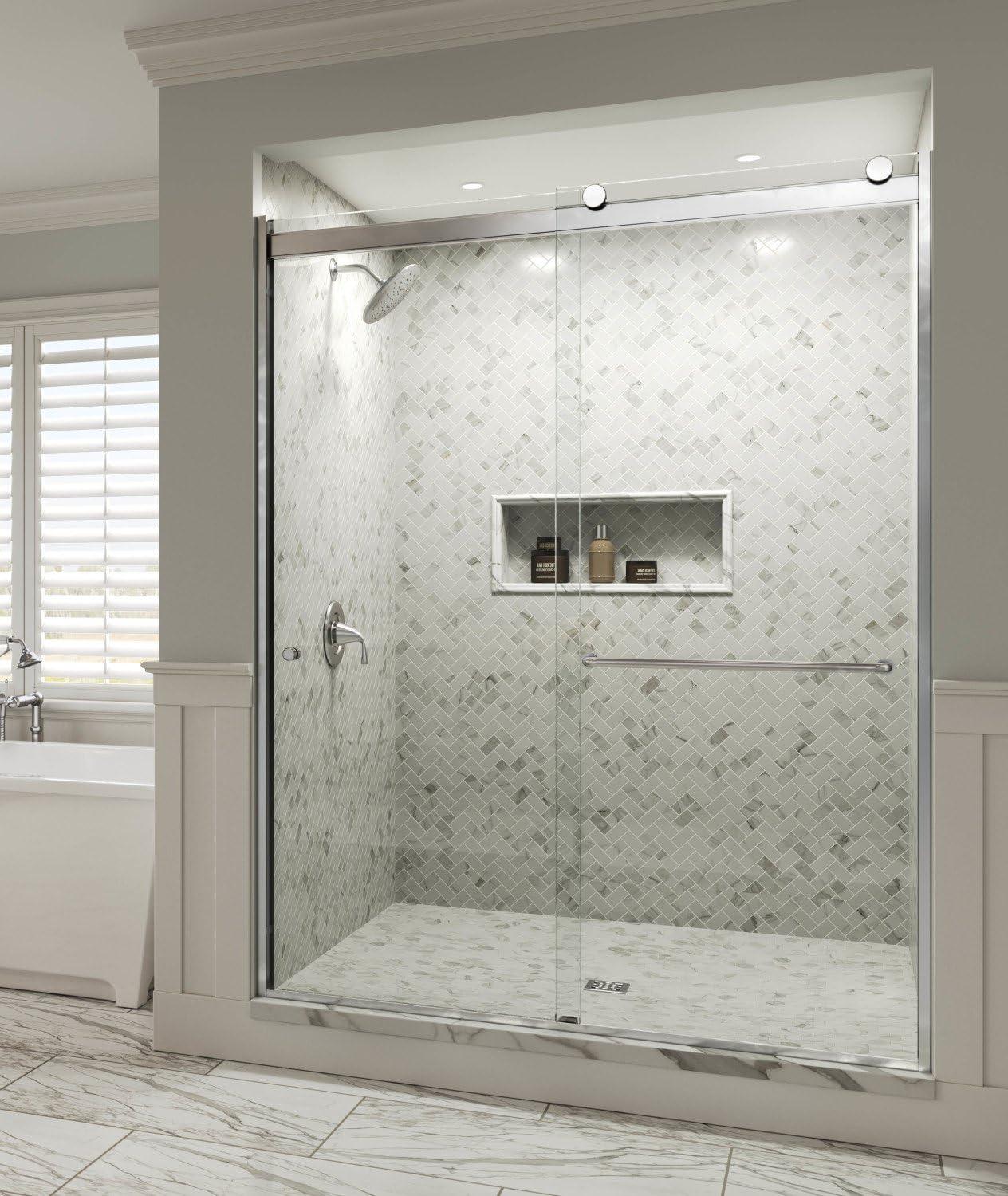 Rotolo 60" W x 70" H Semi-Frameless Shower Door