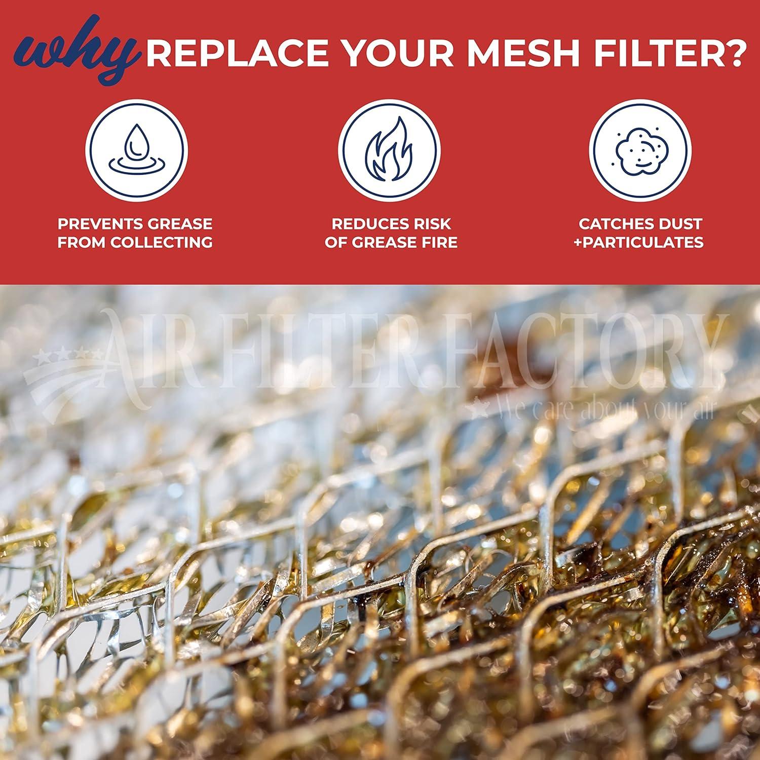 Air Filter Factory Replacement for BPS1FA30, QS1 & WS1 99010299 30 Inch Broan Range Hood Grease Filters 2-Pack