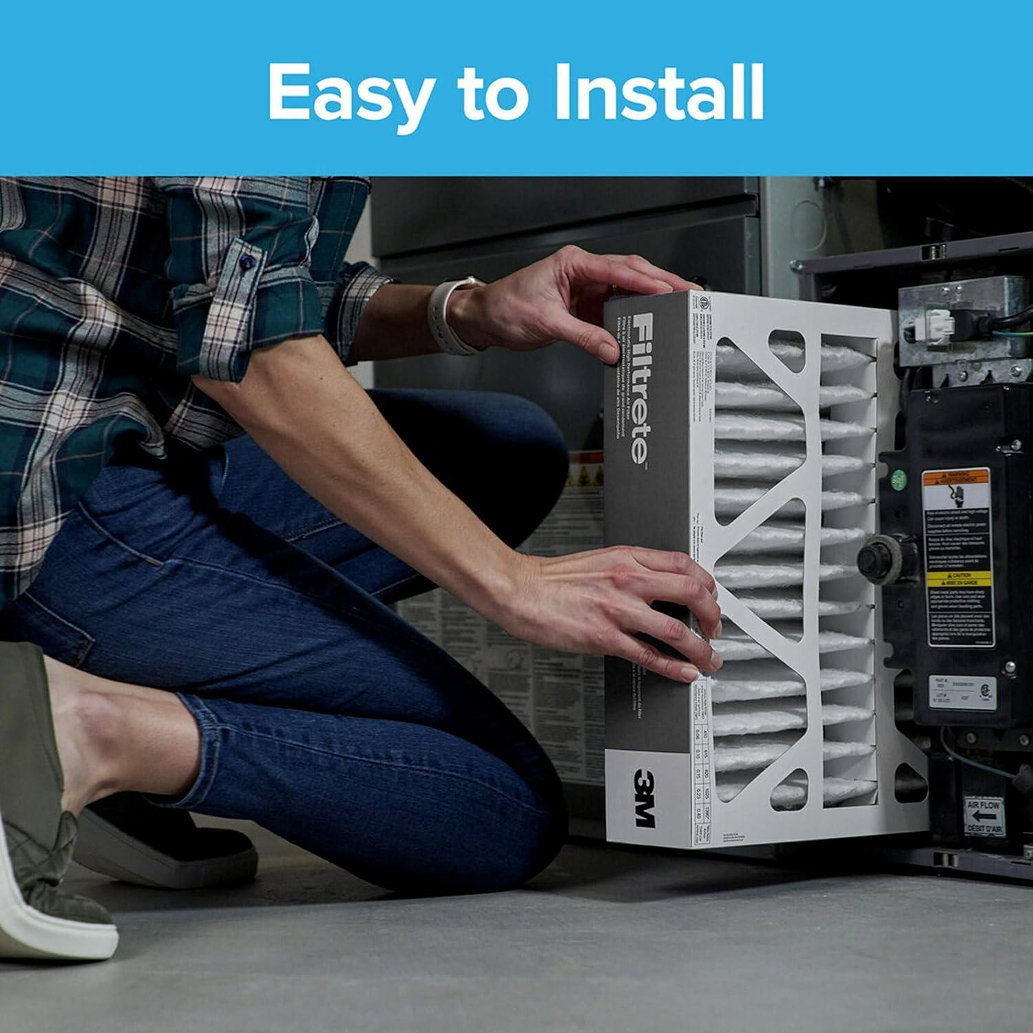 Filtrete 16x25x4 HVAC Furnace Air Filter, MPR 1000 MERV 11, Allergen Defense, 2 Pack