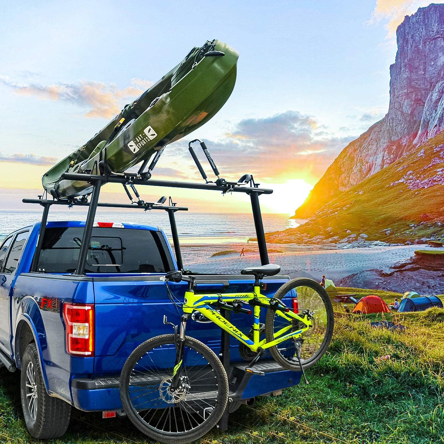 Heavy Duty Black Steel Folding Hitch Mount Bike Rack