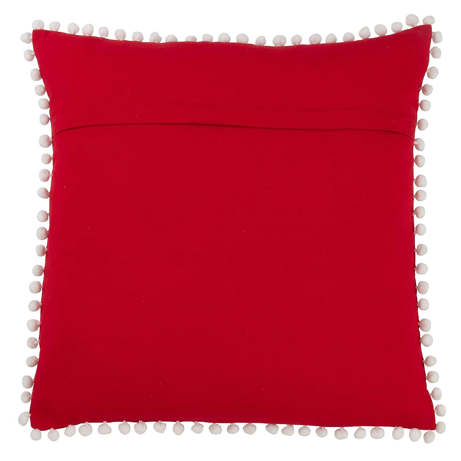 Saro Sugar Skull Cotton Pillow Cover