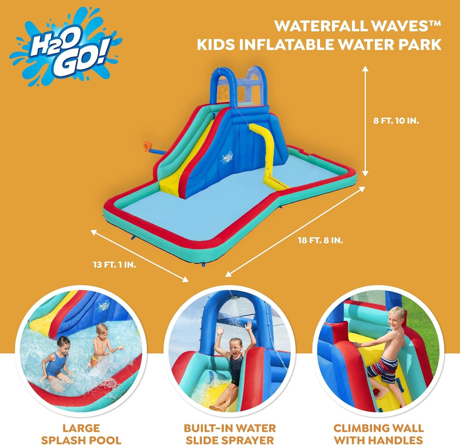 Bestway 13' x 19' Inflatable Water Slide with Air Blower