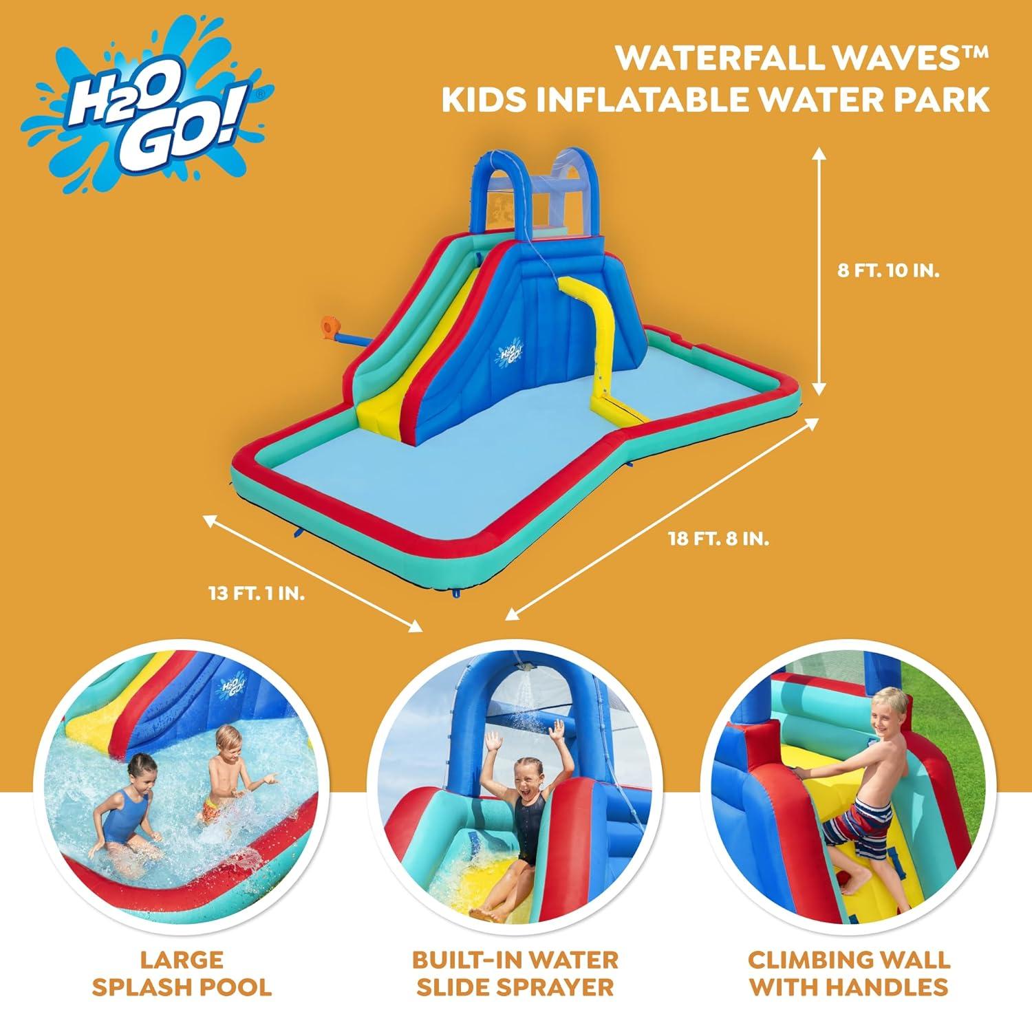 Bestway 13' x 19' Inflatable Water Slide with Air Blower